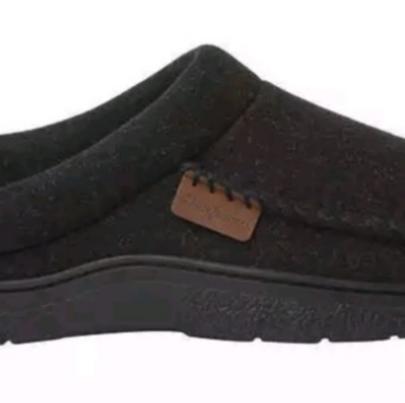 NEW! Dearfoams Men's Slippers Memory Foam Black Sizes S M L XL Fast Shipping NWT - Picture 3 of 8
